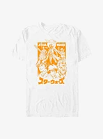 Star Wars Manga Orange T-Shirt