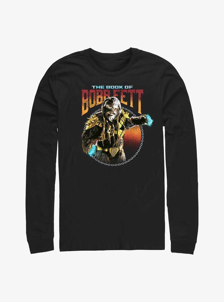 Star Wars Book Of Boba Fett Black Krrsantan Long-Sleeve T-Shirt