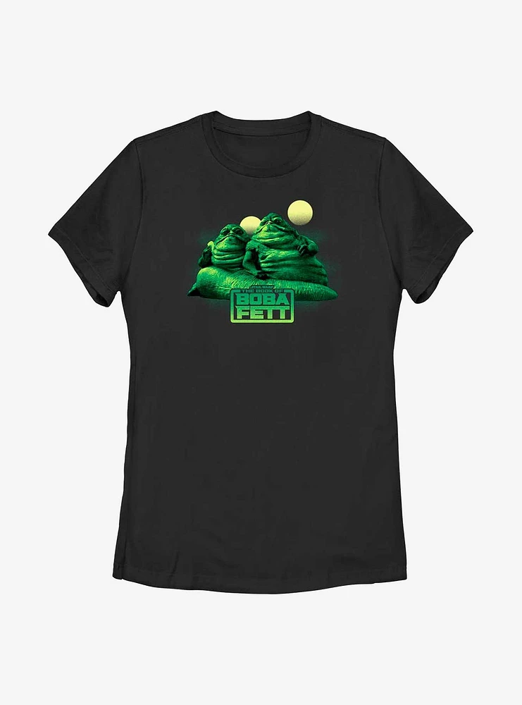 Star Wars Book Of Boba Fett The Twins Suns Womens T-Shirt