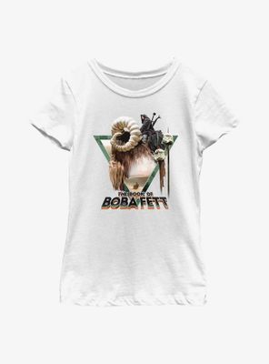 Star Wars Book Of Boba Fett Bantha Rider Youth Girls T-Shirt