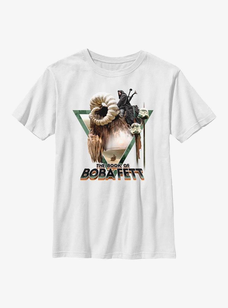 Star Wars Book Of Boba Fett Bantha Rider Youth T-Shirt