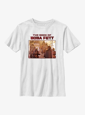 Star Wars Book Of Boba Fett Take Cover Youth T-Shirt