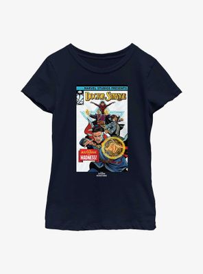 Marvel Doctor Strange Multiverse Of Madness Classic Comic Cover Youth Girls T-Shirt