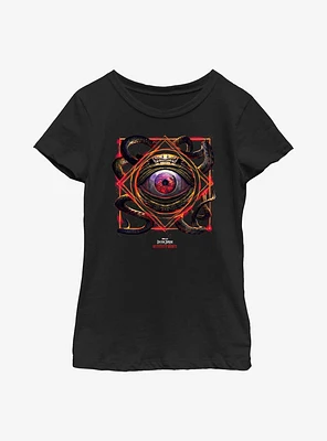 Marvel Doctor Strange Multiverse Of Madness Gargantos Eyeball Rune Youth Girls T-Shirt
