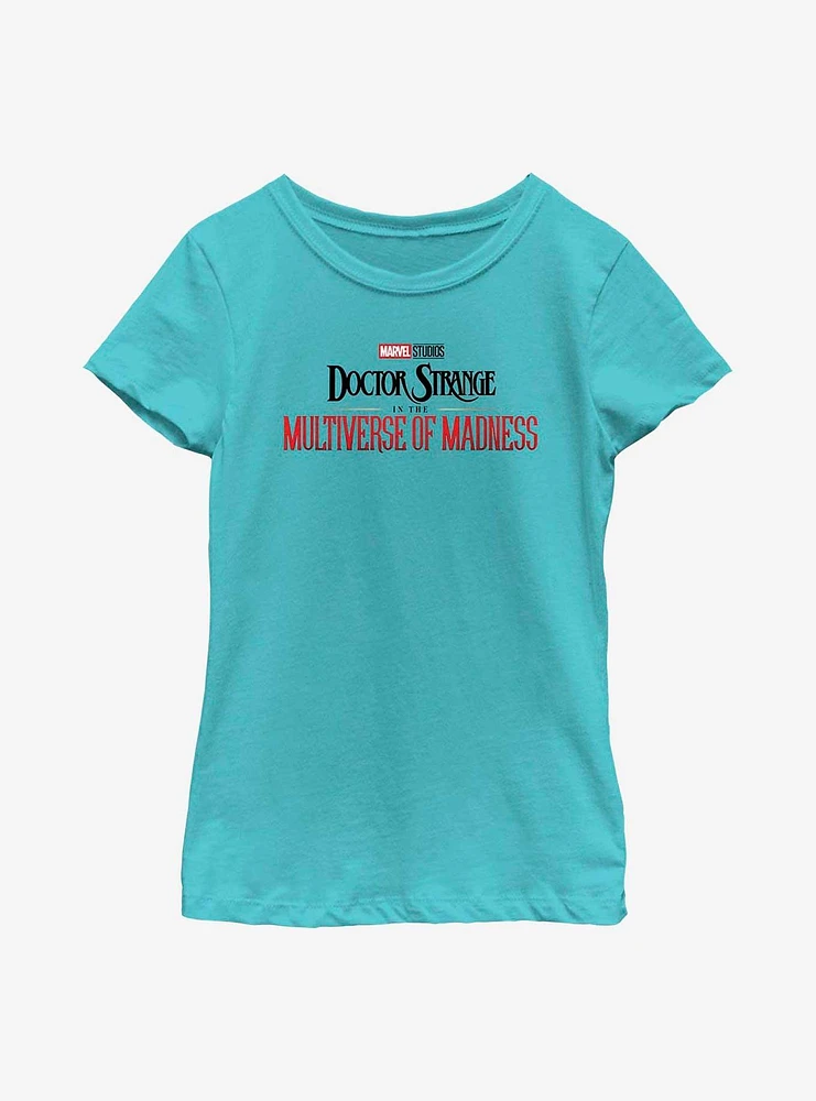 Marvel Doctor Strange Multiverse Of Madness Main Logo Youth Girls T-Shirt