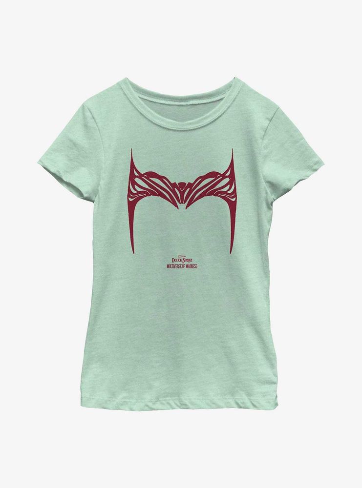 Marvel Doctor Strange Multiverse Of Madness Wanda Symbol Youth Girls T-Shirt