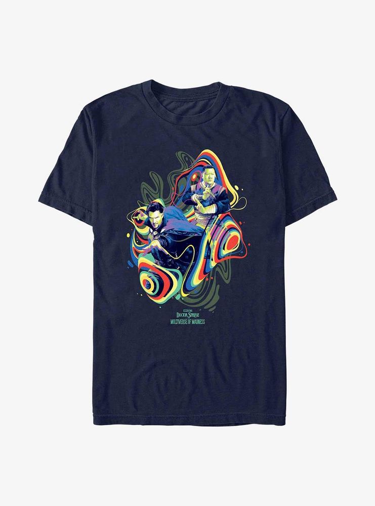 Marvel Doctor Strange Multiverse Of Madness Groovy Dr. & Wong T-Shirt