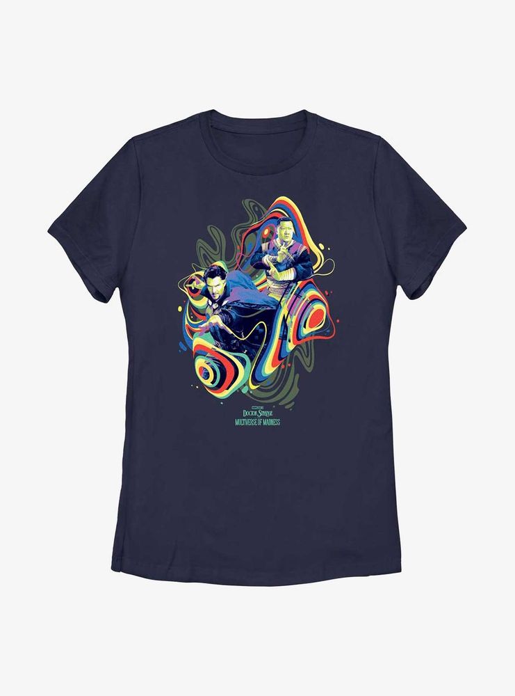 Marvel Doctor Strange Multiverse Of Madness Groovy Dr. & Wong Womens T-Shirt