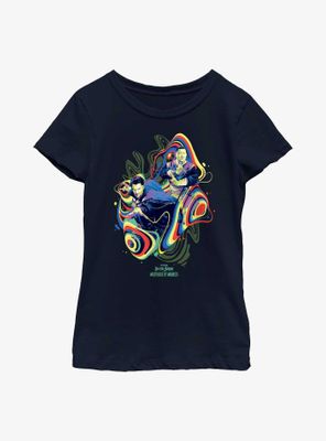 Marvel Doctor Strange Multiverse Of Madness Groovy Dr. & Wong Youth Girls T-Shirt