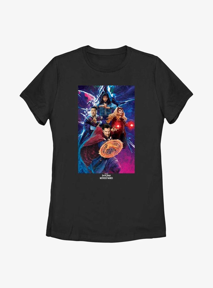 Marvel Doctor Strange Multiverse Of Madness Group Poster Womens T-Shirt