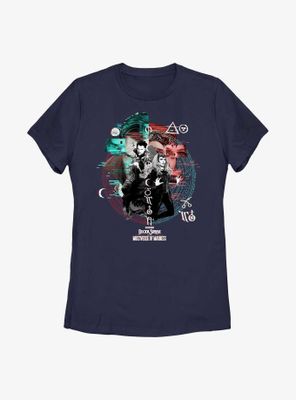 Marvel Doctor Strange Multiverse Of Madness Scarlet Witch Magic Glitch Womens T-Shirt