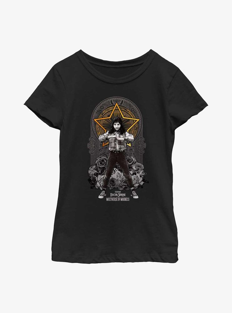 Marvel Doctor Strange Multiverse Of Madness America Chavez Youth Girls T-Shirt