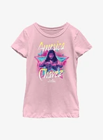 Marvel Doctor Strange Multiverse Of Madness America Chavez Star Youth Girls T-Shirt