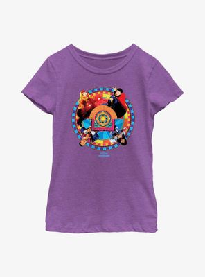 Marvel Doctor Strange Multiverse Of Madness Group Circle Badge Youth Girls T-Shirt