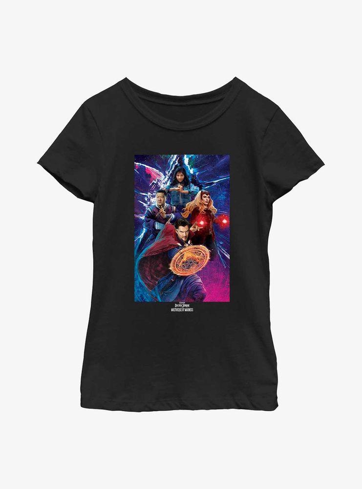 Marvel Doctor Strange Multiverse Of Madness Group Poster Youth Girls T-Shirt