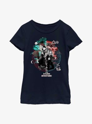 Marvel Doctor Strange Multiverse Of Madness Scarlet Witch Magic Glitch Youth Girls T-Shirt