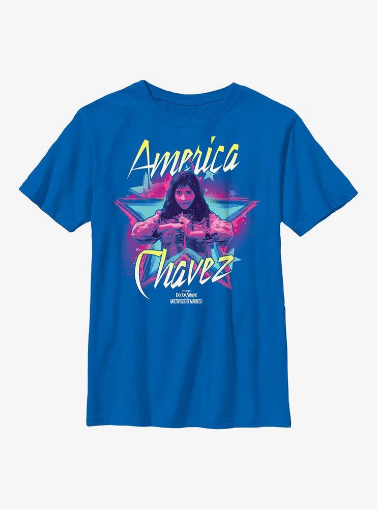 Marvel Doctor Strange Multiverse Of Madness America Chavez Star Youth T-Shirt