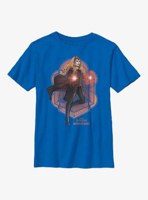 Marvel Doctor Strange Multiverse Of Madness Scarlet Witch Mandala Youth T-Shirt