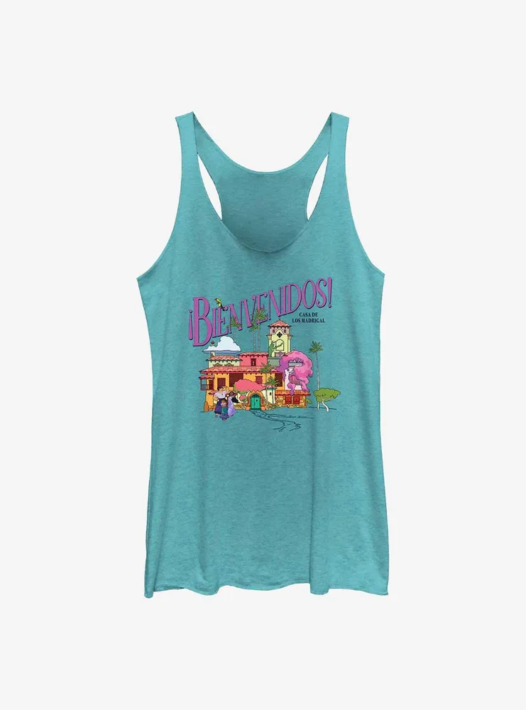 Disney Encanto Bienvenidos Casa De Los Madrigal Womens Tank Top