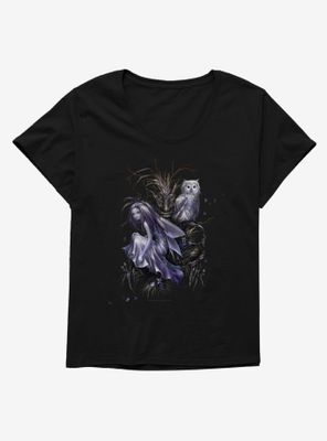 Fairies By Trick Owl Fairy Womens T-Shirt Plus