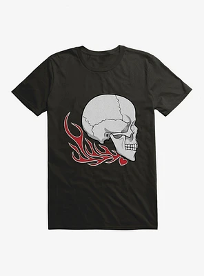 Burning Skull Right T-Shirt