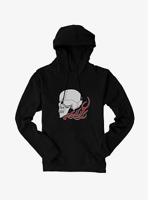 Burning Skull Left Hoodie