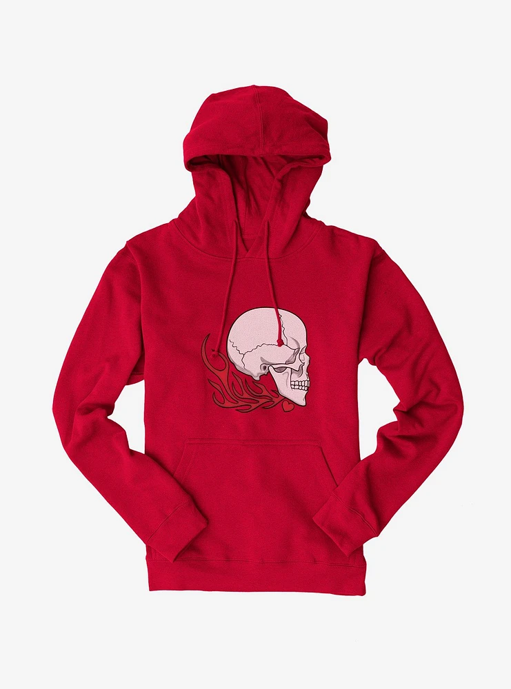 Burning Skull Right Hoodie