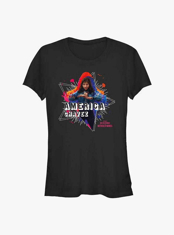 Marvel Doctor Strange The Multiverse Of Madness Chavez Paint Girls T-Shirt