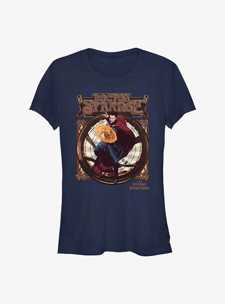 Marvel Doctor Strange The Multiverse Of Madness Retro Seal Girls T-Shirt