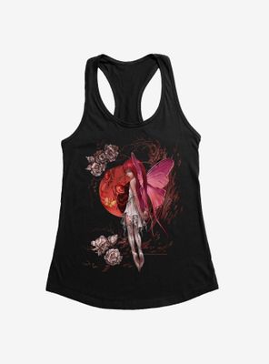 Fairies By Trick Red Moon Fairy Womens Tank Top