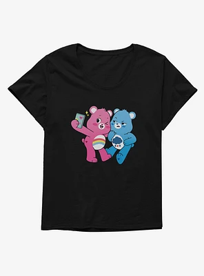 Care Bears Grumpy And Cheer Annoyed Selfie Plus Girls T-Shirt