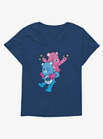 Care Bears Grumpy And Cheer Piggy Back Ride Plus Girls T-Shirt
