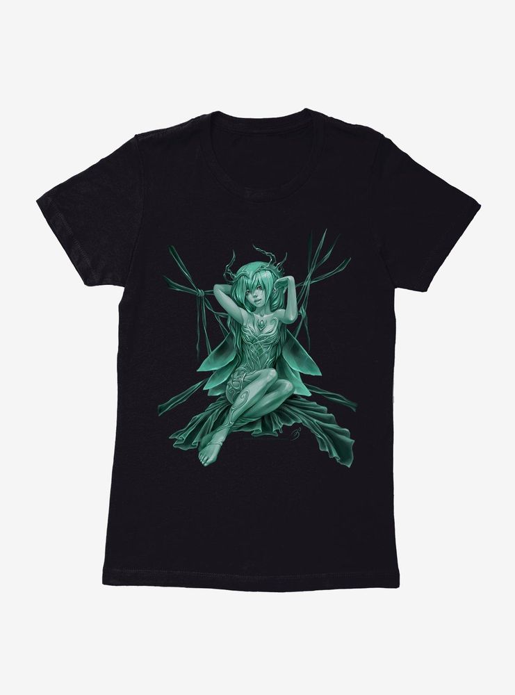 Fairies By Trick Turquoise Fairy Womens T-Shirt