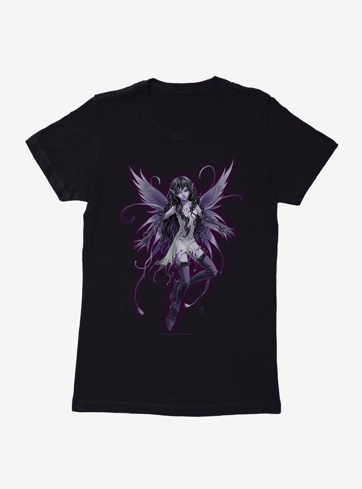 Fairies By Trick Purple Pixie Fairy Womens T-Shirt