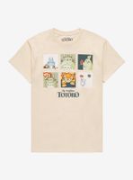 Studio Ghibli My Neighbor Totoro Art Grid Boyfriend Fit Girls T-Shirt