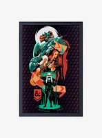 Dungeons and Dragons Against The Odds Framed Wood Wall Art