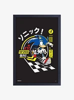 Sonic the Hedgehog Top speed Framed Wood Wall Art