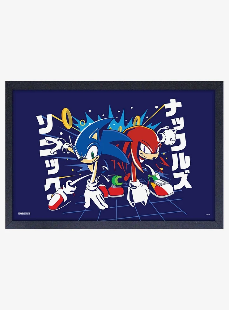 Sonic the Hedgehog Race Framed Wood Wall Art