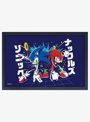 Sonic the Hedgehog Race Framed Wood Wall Art