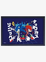 Sonic the Hedgehog Race Framed Wood Wall Art