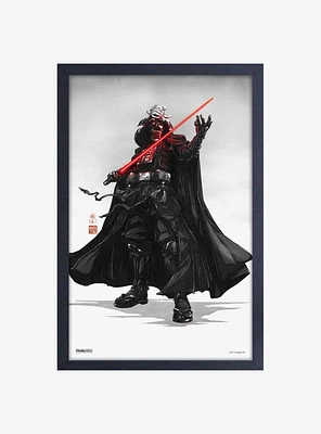 Star Wars Visions Vader Framed Wood Wall Art