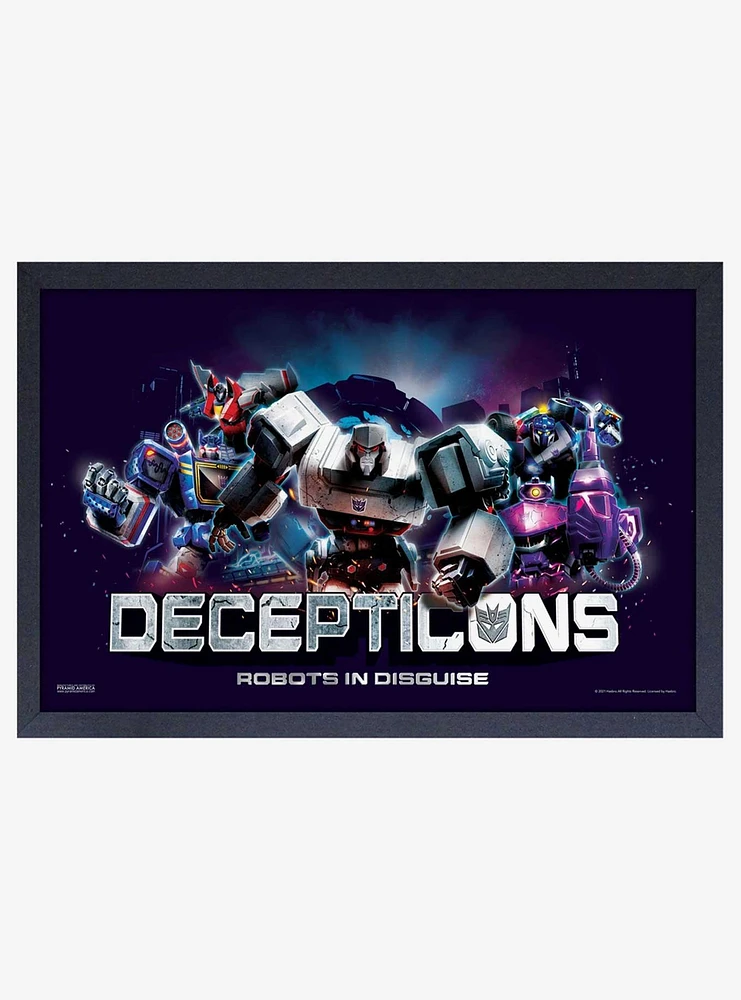 Transformers Decepticons Framed Wood Wall Art