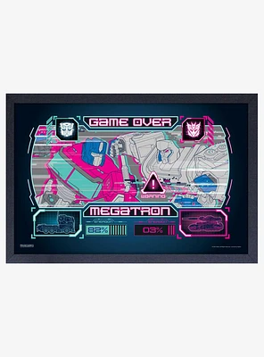 Transformers Game Over Framed Wood Wall Art