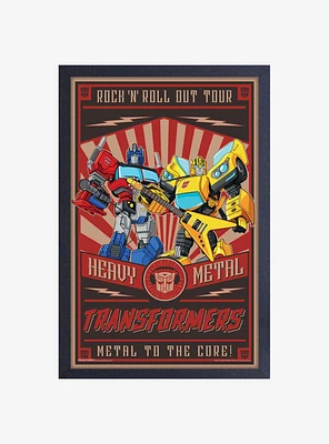 Transformers Rock Framed Wood Wall Art