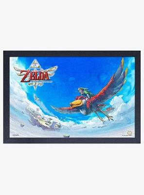 Nintendo Legend of Zelda Skyward Sword Crimson Loftwing Framed Wood Wall Art