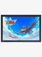 Nintendo Legend of Zelda Skyward Sword Crimson Loftwing Framed Wood Wall Art