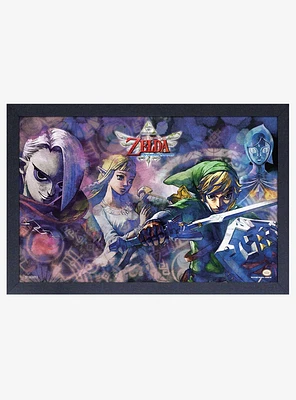 Nintendo Legend of Zelda Skyward SwordLink Zelda Ghirahim Fi Framed Wood Wall Art