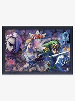 Nintendo Legend of Zelda Skyward SwordLink Zelda Ghirahim Fi Framed Wood Wall Art