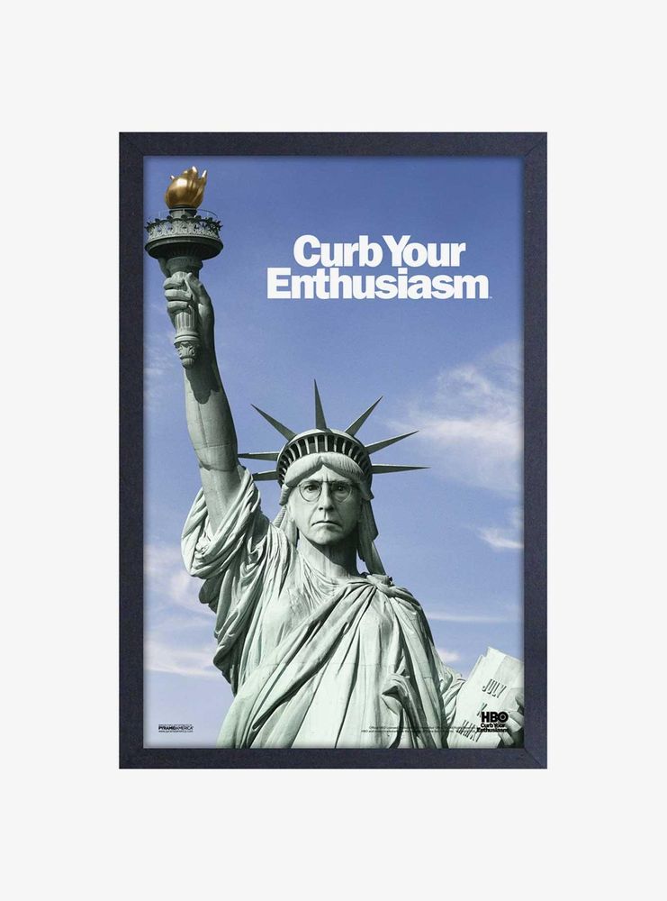 Curb Your Enthusiasm Liberty Framed Wood Wall Art