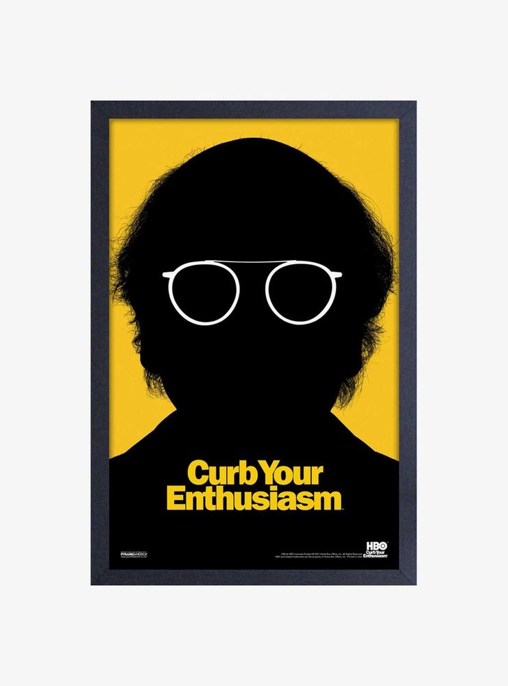 Curb Your Enthusiasm Oy Framed Wood Wall Art